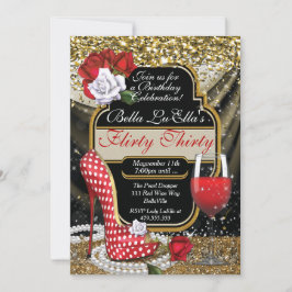 Convites de festas de aniversários Flirty do