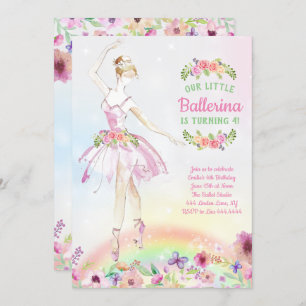 Convites de festas de aniversários florais da