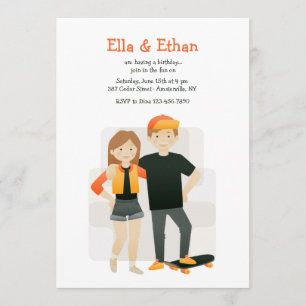 Convites de festas de aniversários irmãos