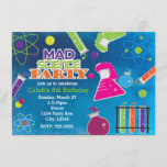 Convites de festas de aniversários Mad Science<br><div class="desc">Convites de festas de aniversários Cientistas Loucos. Personalizar com qualquer texto. Itens correspondentes estão disponíveis.</div>