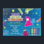 Convites de festas de aniversários Mad Science<br><div class="desc">Convites de festas de aniversários Cientistas Loucos. Personalizar com qualquer texto. Itens correspondentes estão disponíveis.</div>