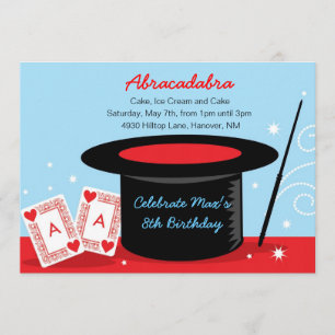 Convites de festas de aniversários mágicos da