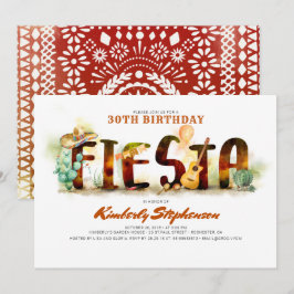 Convites de festas de aniversários mexicanos Fiest