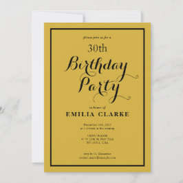 Convites de festas de aniversários modernos elegan