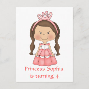 Convites de festas de aniversários Princesas Perso
