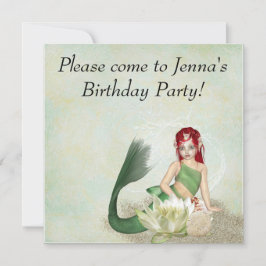 Convites de festas de aniversários Sereia