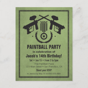 Convites de festas de aniversários sujos modernos
