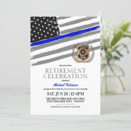 Convites de festas de aposentadoria do oficial de 