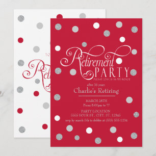 Convites de festas de Baixa Vermelha e Luminosa