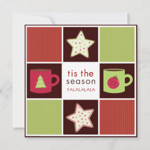 Convites de festas de Bolachas de Natal