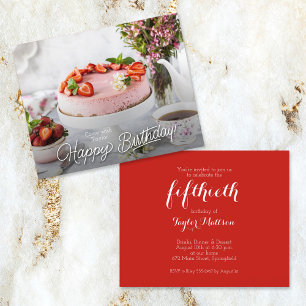 Convites de festas de Bolo de Aniversário do Orçam