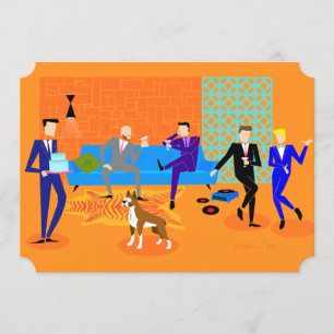 Convites de festas de Gay retrorreflectores (com c