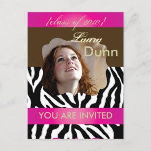 Convites de festas de graduação, cartões postais d