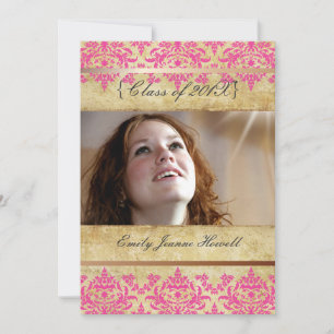 Convites de festas de graduação/Damasco de Vinta