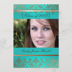 Convites de festas de graduação/Damasco de Vinta