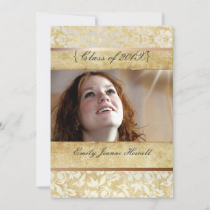 Convites de festas de graduação/Damasco de Vinta