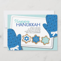 Convites de festas de Hanukkah Cookie