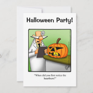 Convites de festas de humor de Halloween "Spectick