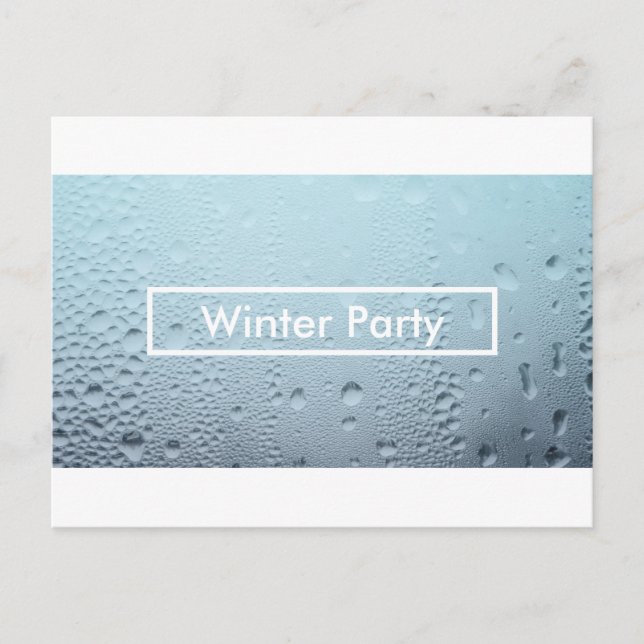 convites de festas de inverno (Frente)