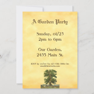 Convites de festas de Jardim Personalizados da Árv