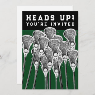 Convites de festas de Lacrosse