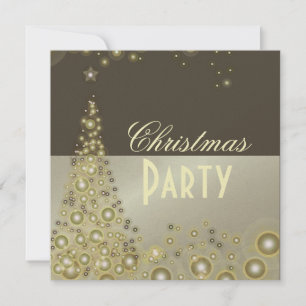 Convites de festas de Natal, bolhas de champanhe