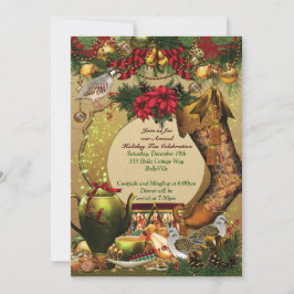 Convites de festas de Natal Feriados