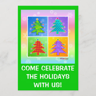 Convites de festas De Natal - Pop Art Christmas Tr