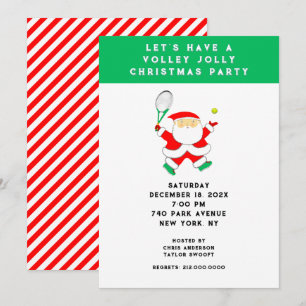 Convites de festas de Natal tênis