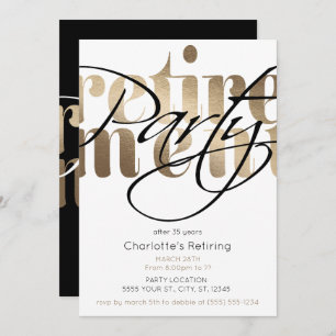 Convites de festas de Ouro para redução de brilho