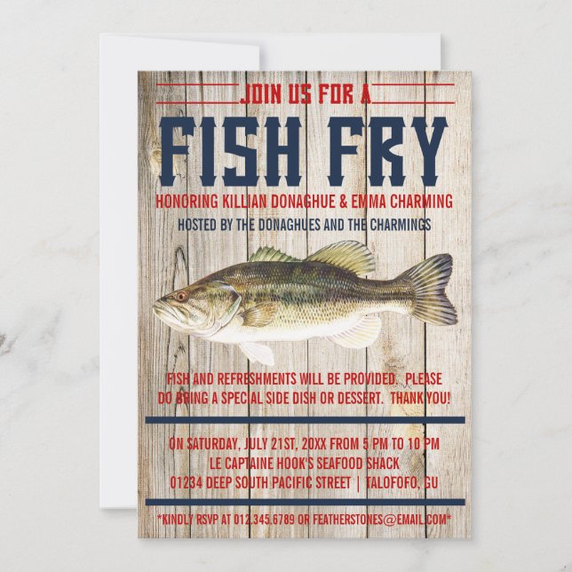 Convites de festas de peixe (Frente)