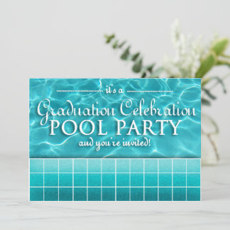 Convites de festas de Piscina de gradação