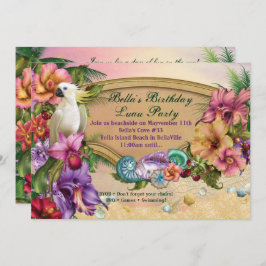 Convites de festas de Praia e Luau