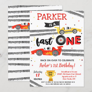 Convites de festas de primeiro aniversario de Carr