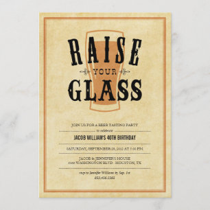 Convites de festas de Provando de cerveja