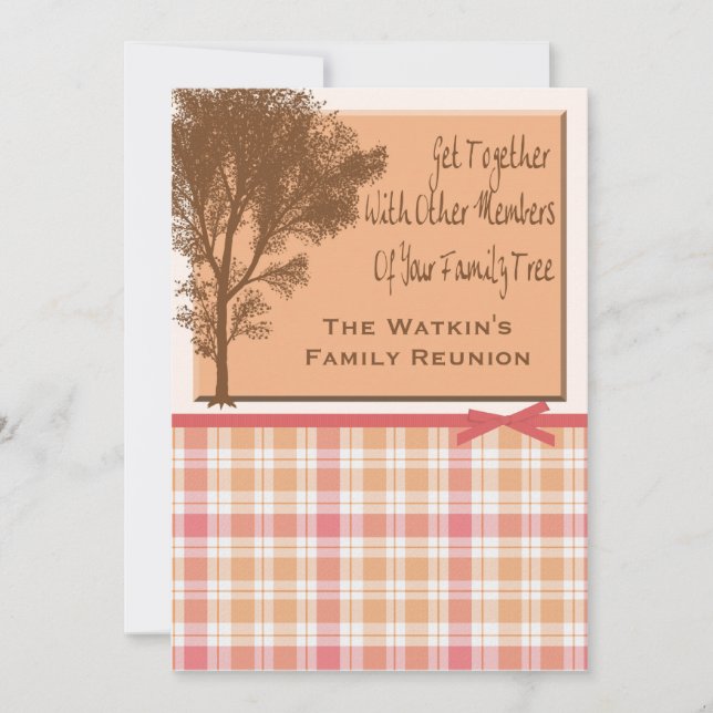 Convites de festas de Reunião da Família (Frente)