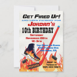 Convites de festas de Sking de Hóquei em Gelo