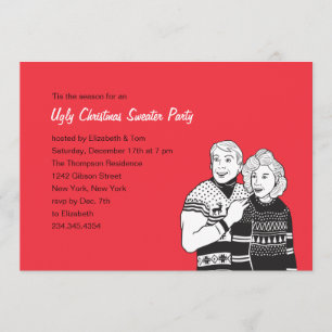 Convites de festas de suéter