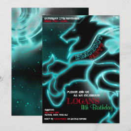 Convites de festas de Tempestade Wolf Blackout