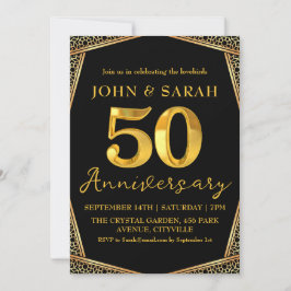 convites de festas do 50º aniversário do negro e d