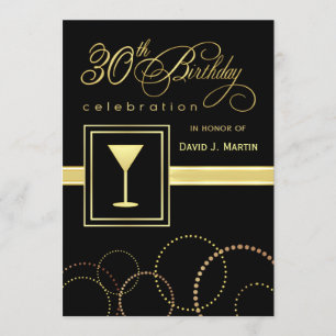 Convites de festas do aniversário de 30 anos -