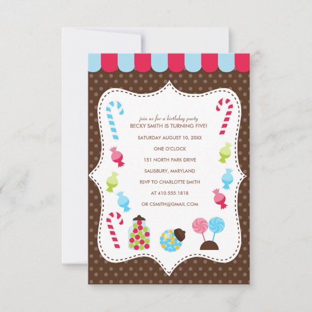 Convites de festas do aniversário de criança (Frente)