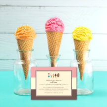 Convites de festas do Aniversário de criança sorve