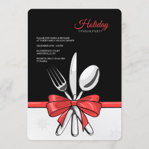 Convites de festas do comensal do feriado