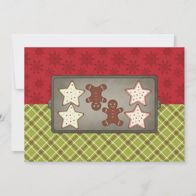 Convites de festas do cozimento do biscoito do (Frente)