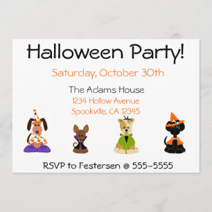 Convites de festas do Dia das Bruxas