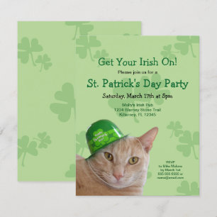 Convites de festas do dia de St Patrick irlandês