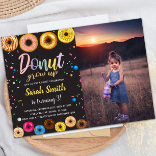 Convites de festas doces personalizáveis para cria