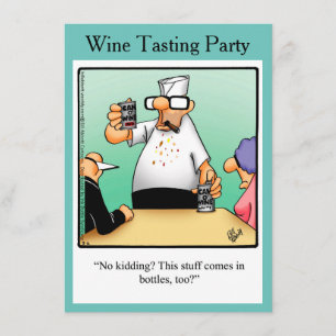 Convites de festas Engraçados De Provando De Vinh