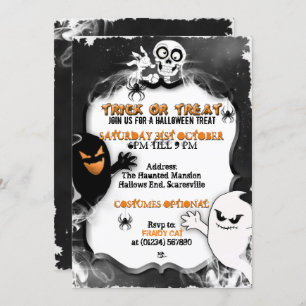 Convites de festas Fantasmas Halloween